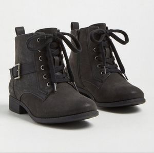 Oil Suede Lace-Up Bootie (WW)